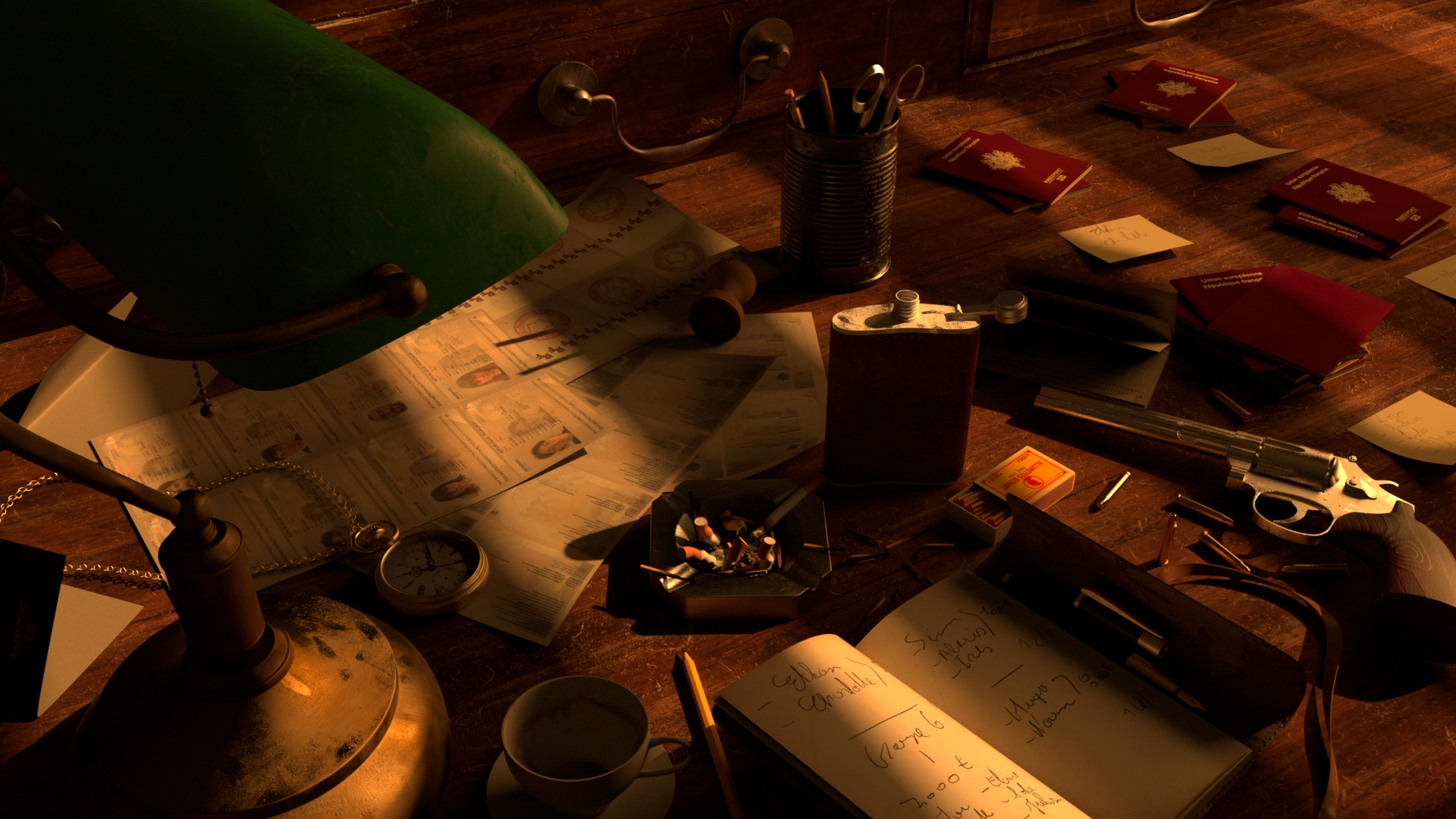 Le bureau — rendu final