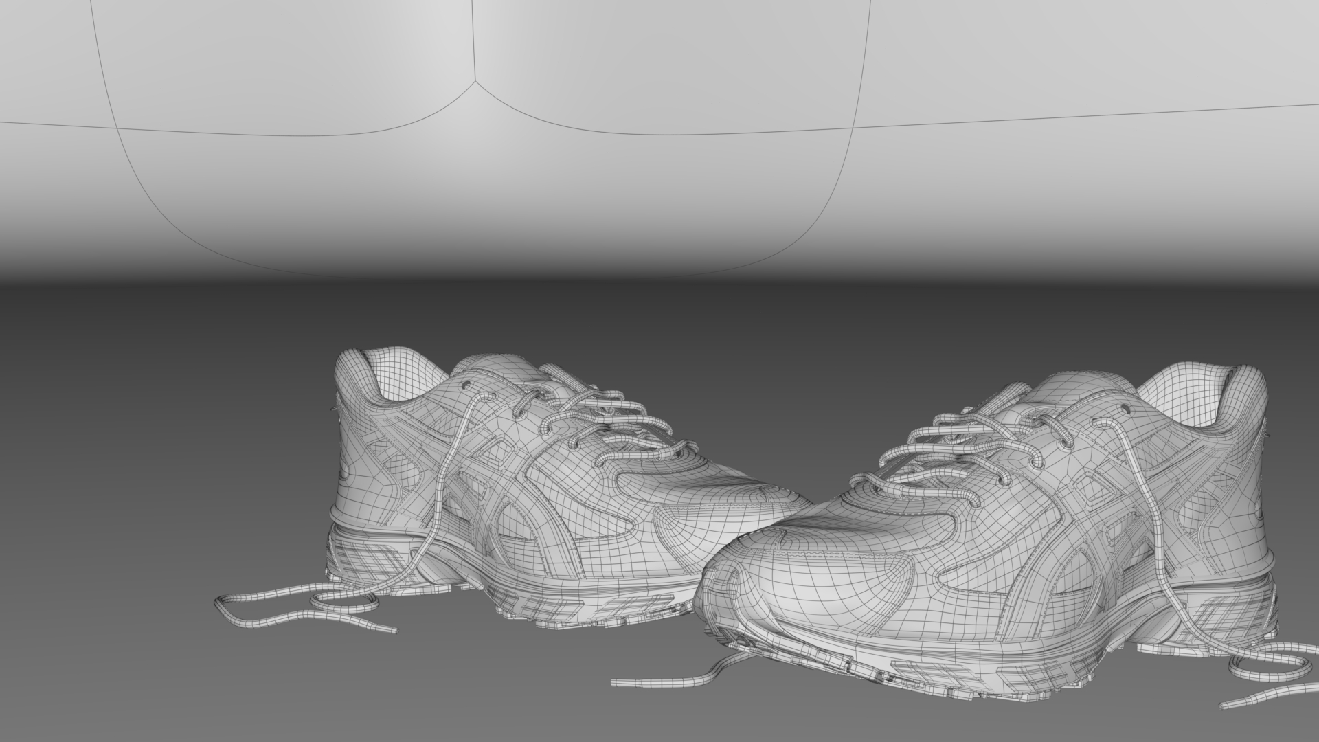 Sneakers — wireframe